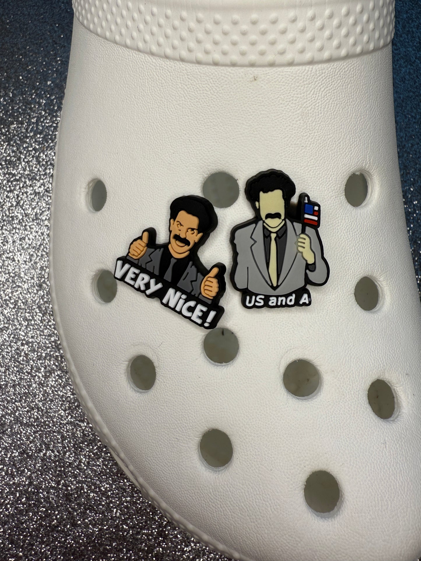 Borat shoe charm collection