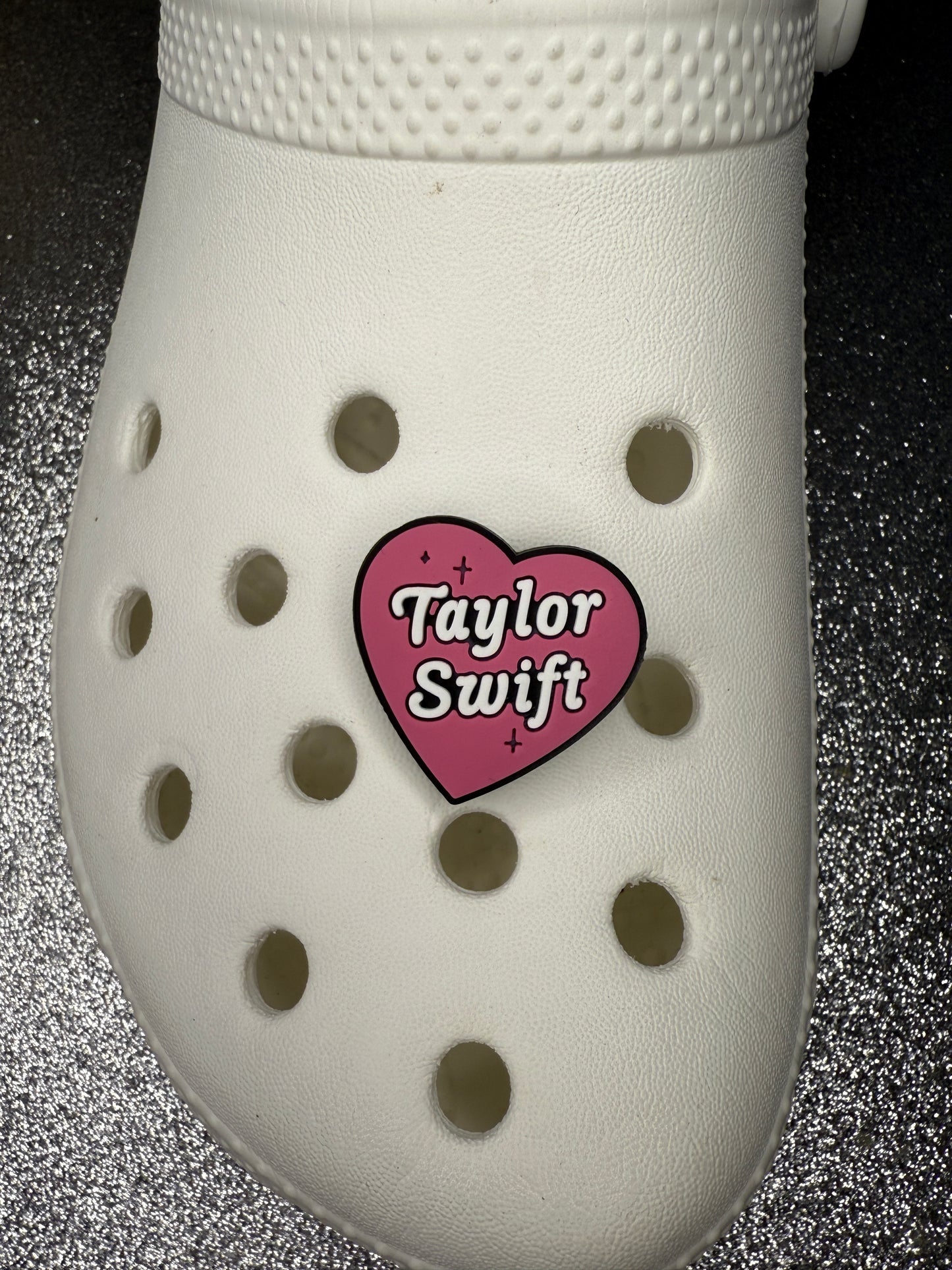 Taylor swift love heart shoe charm