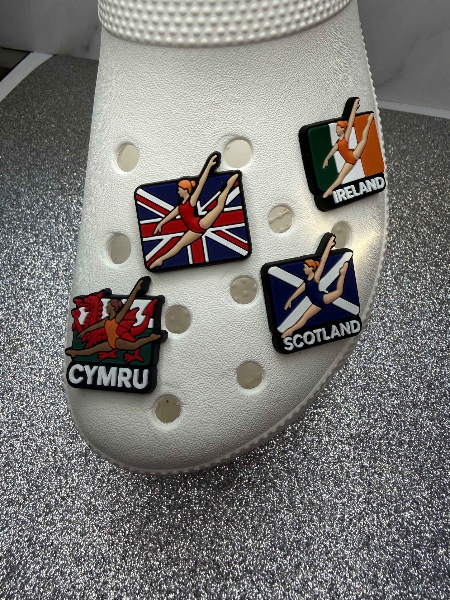 Gymnastics shoe charm collection - UK ireland scotland wales