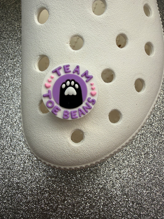 Team toe beans - cat shoe charm