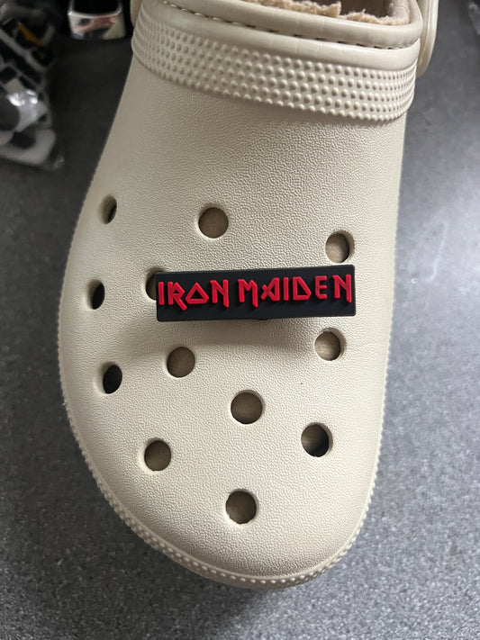 Iron Maid3n rock band shoe charm