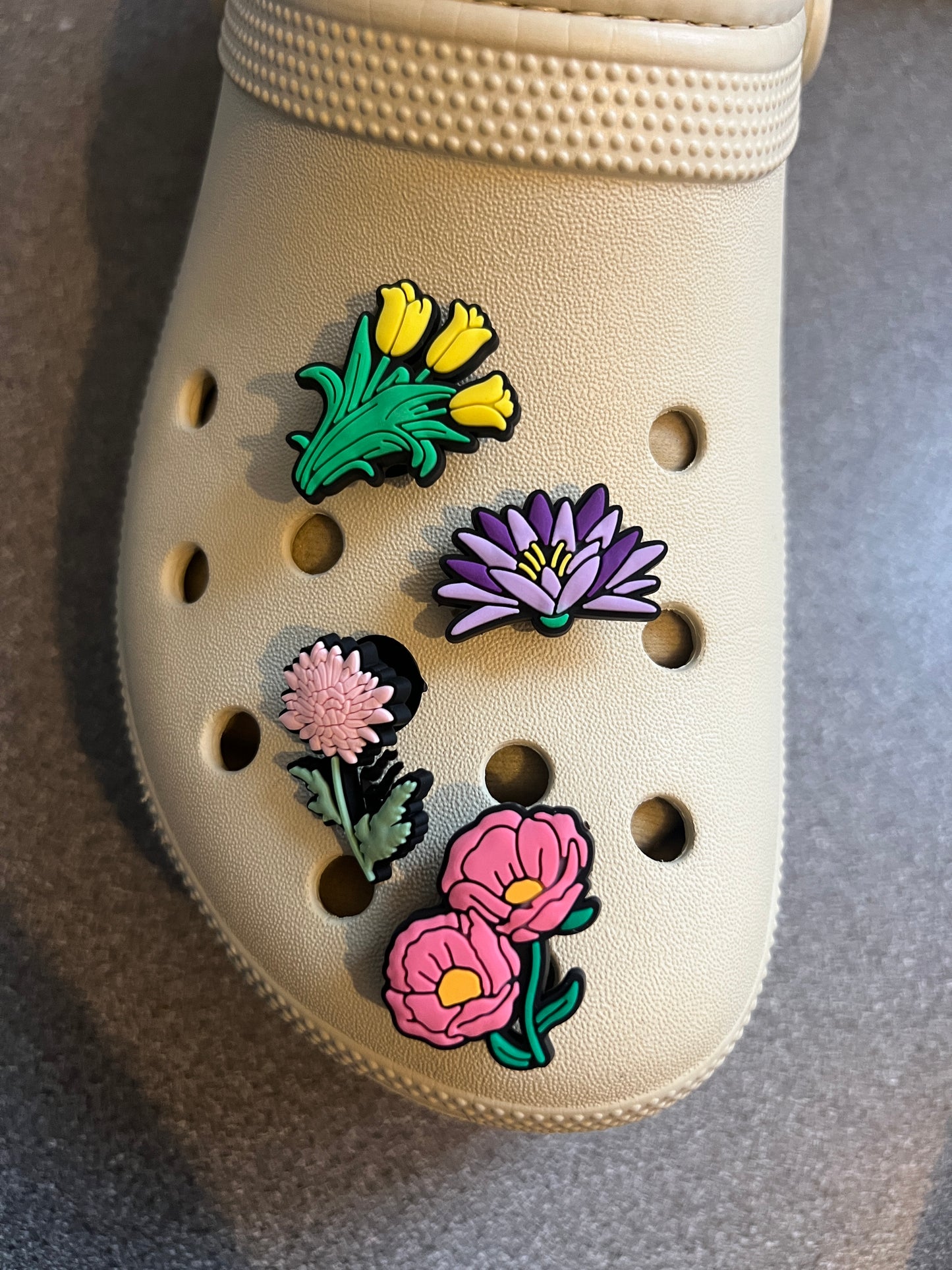 Realism Flower nature shoe charm collection