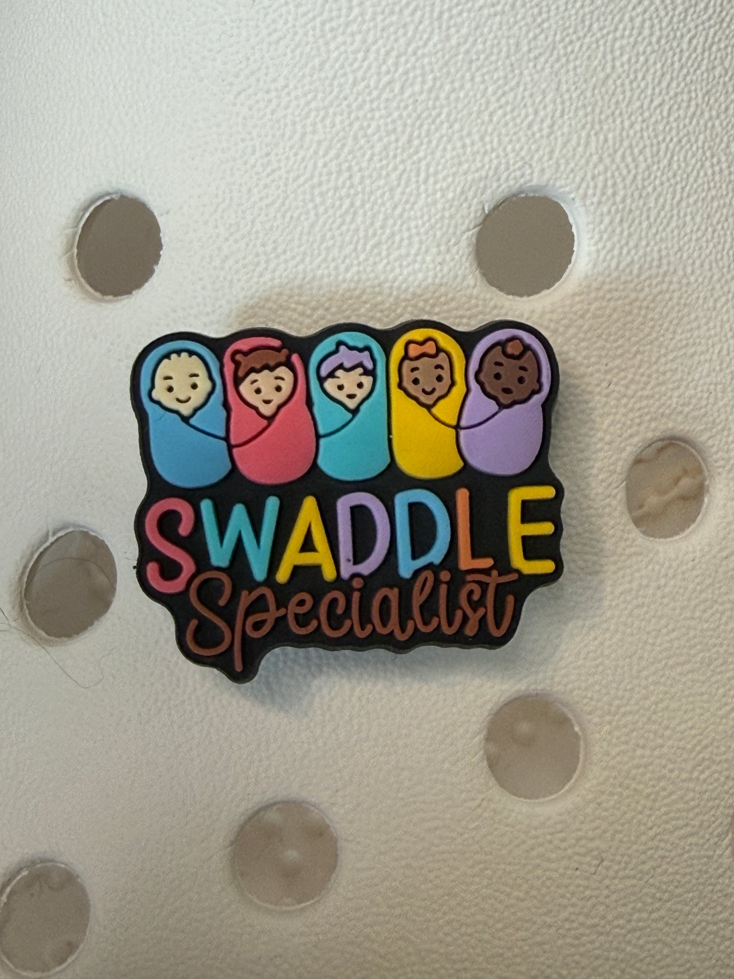 Pink Midwife and Nurse shoe charm collection
