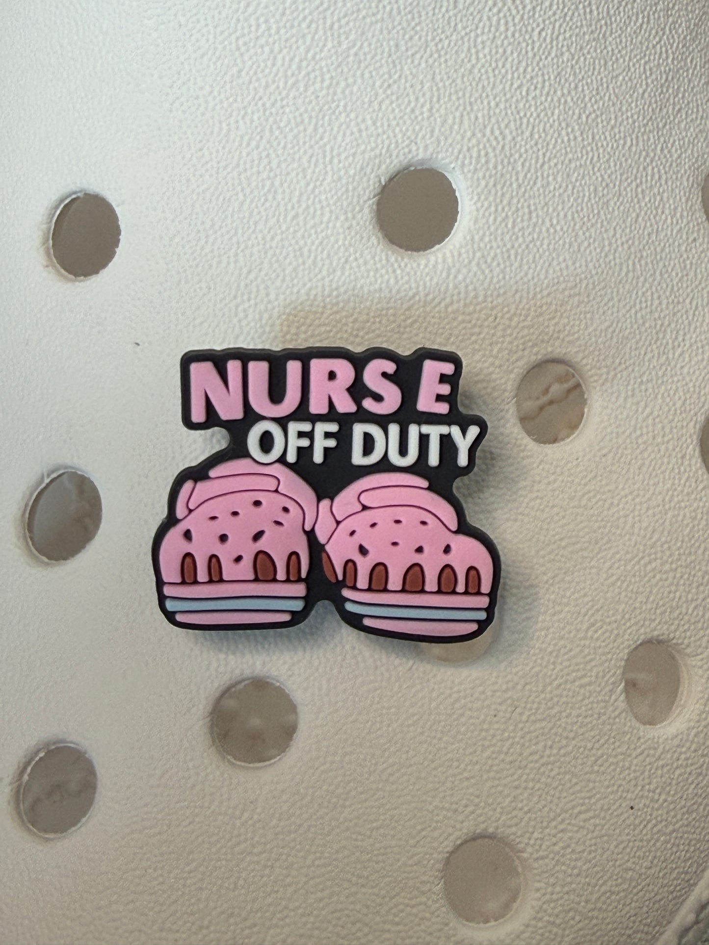 Pink Midwife and Nurse shoe charm collection