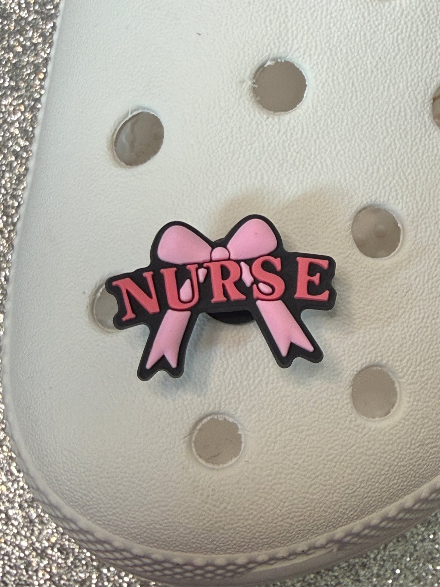 Pink Midwife and Nurse shoe charm collection