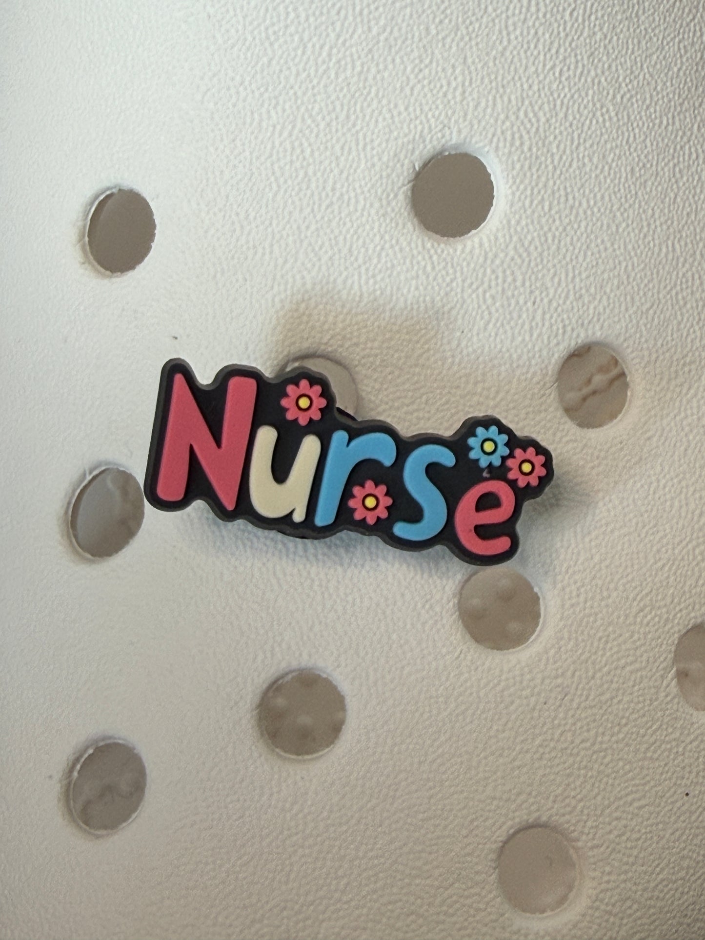 Pink Midwife and Nurse shoe charm collection