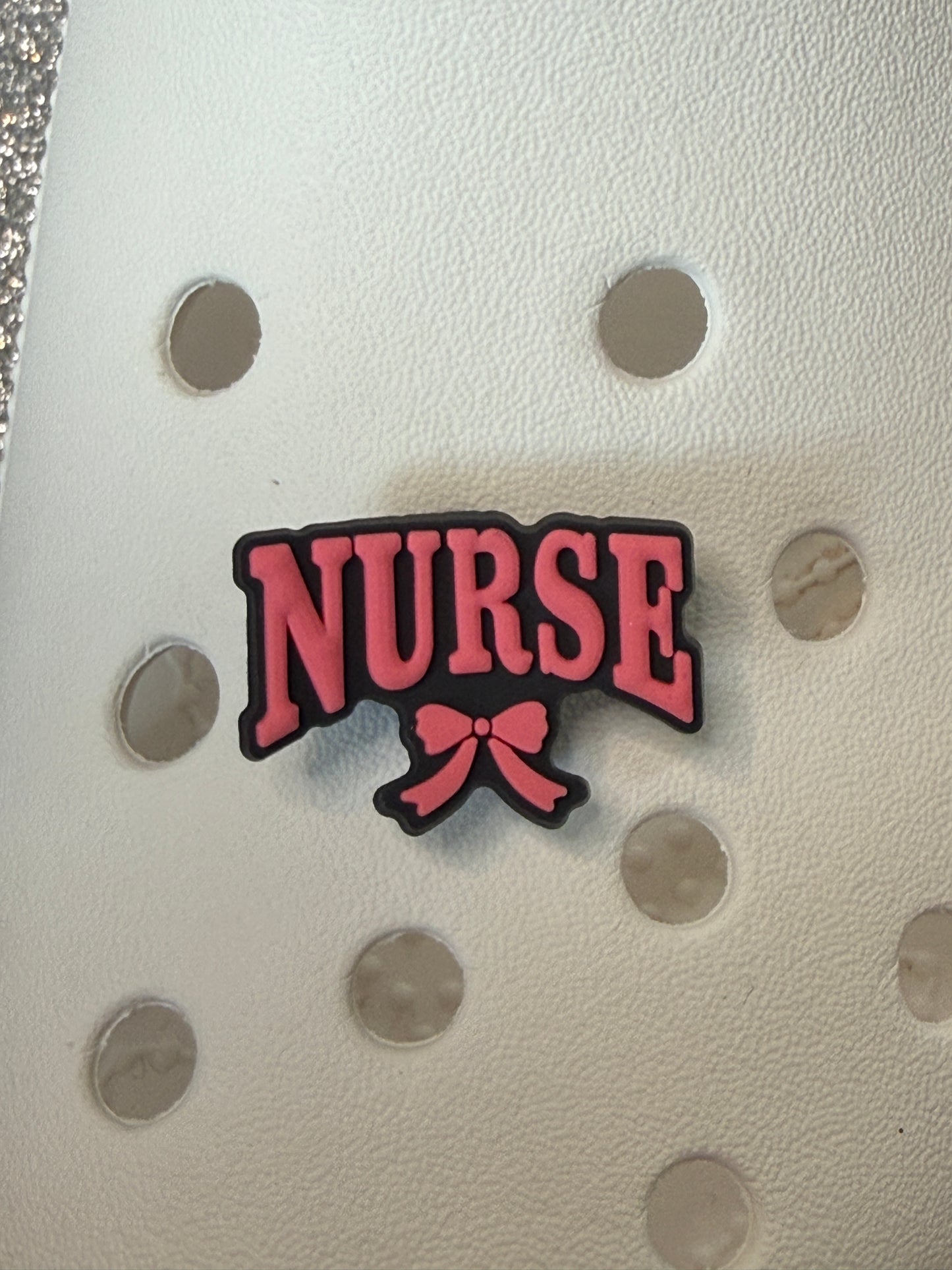 Pink Midwife and Nurse shoe charm collection