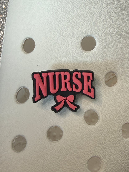 Pink Midwife and Nurse shoe charm collection