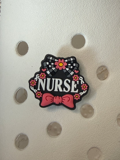 Pink Midwife and Nurse shoe charm collection