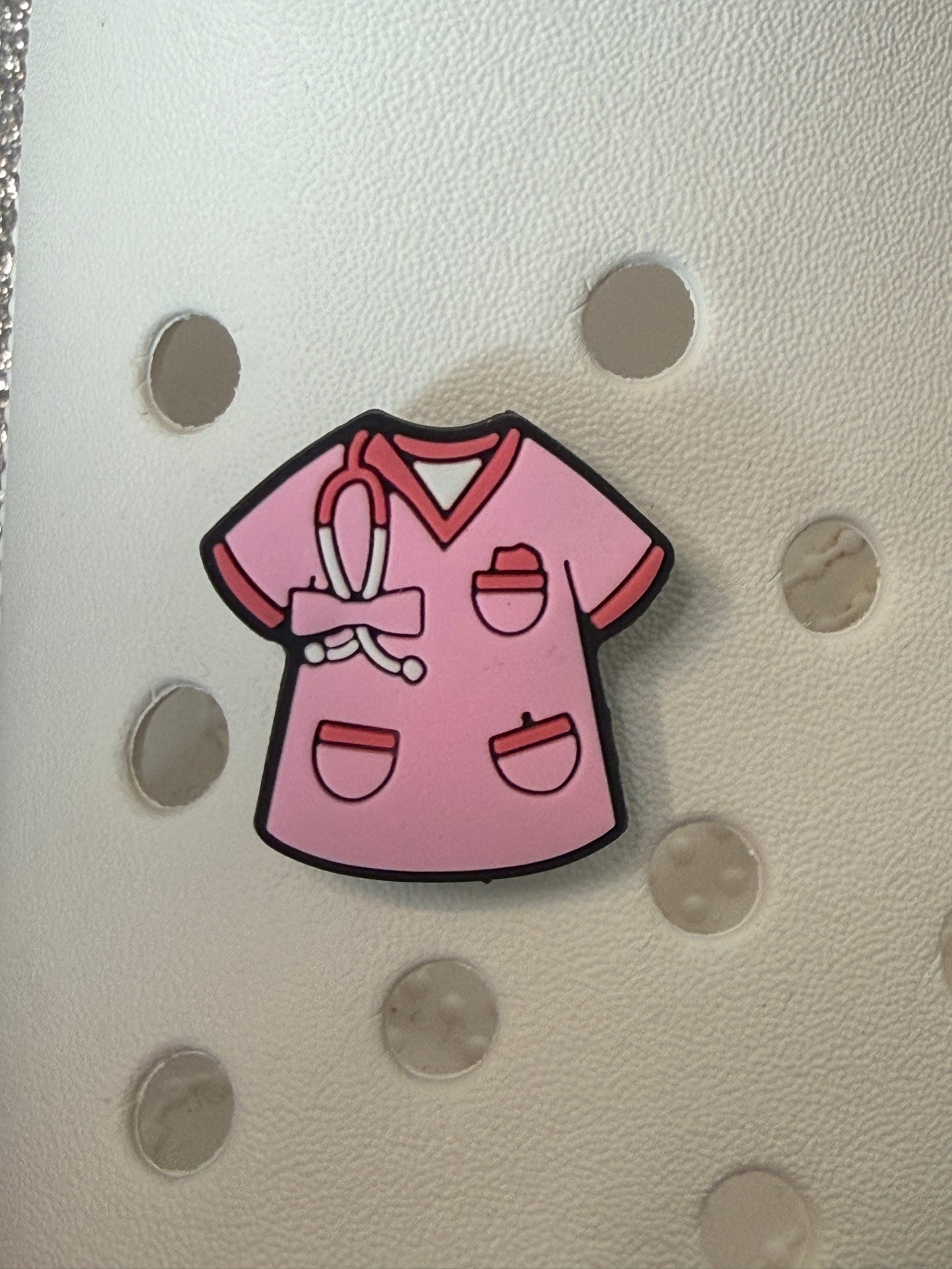 Pink Midwife and Nurse shoe charm collection