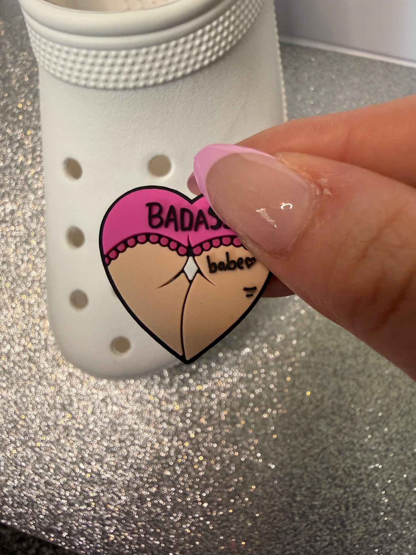 Thick thigħs girl power shoe charm collection