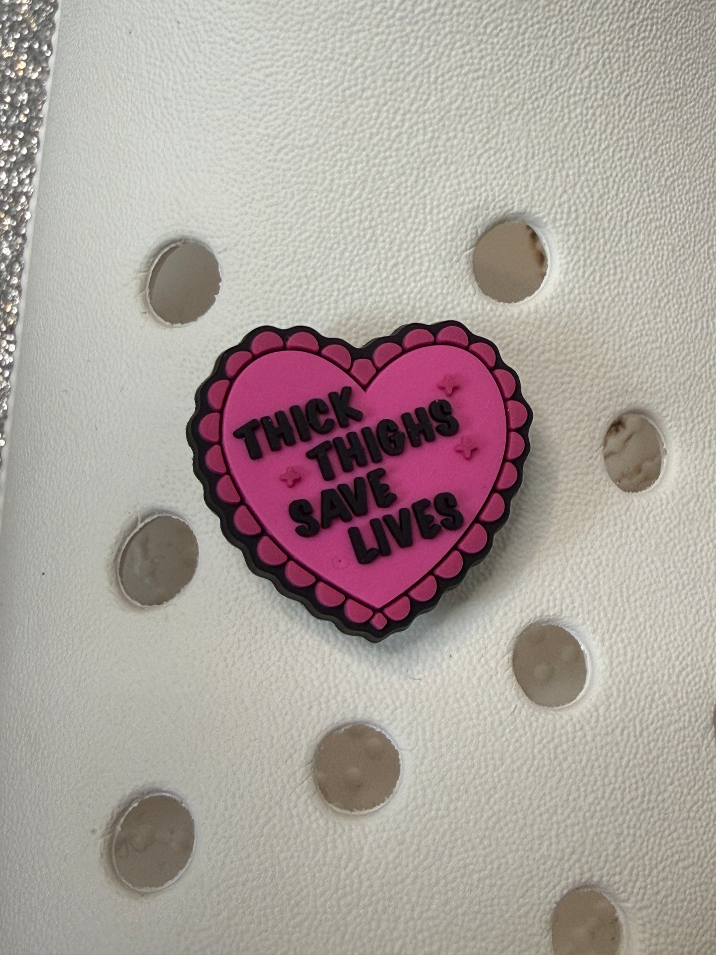 Thick thigħs girl power shoe charm collection