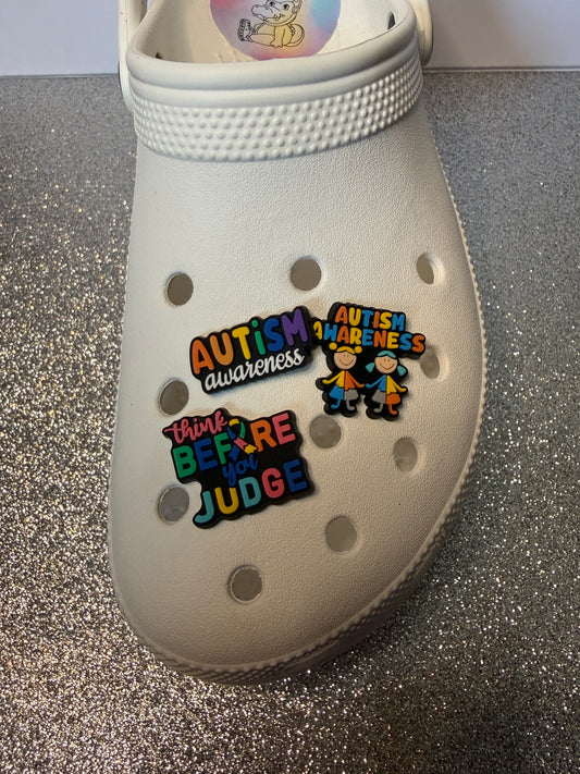 Autism awareness shoe charm collection