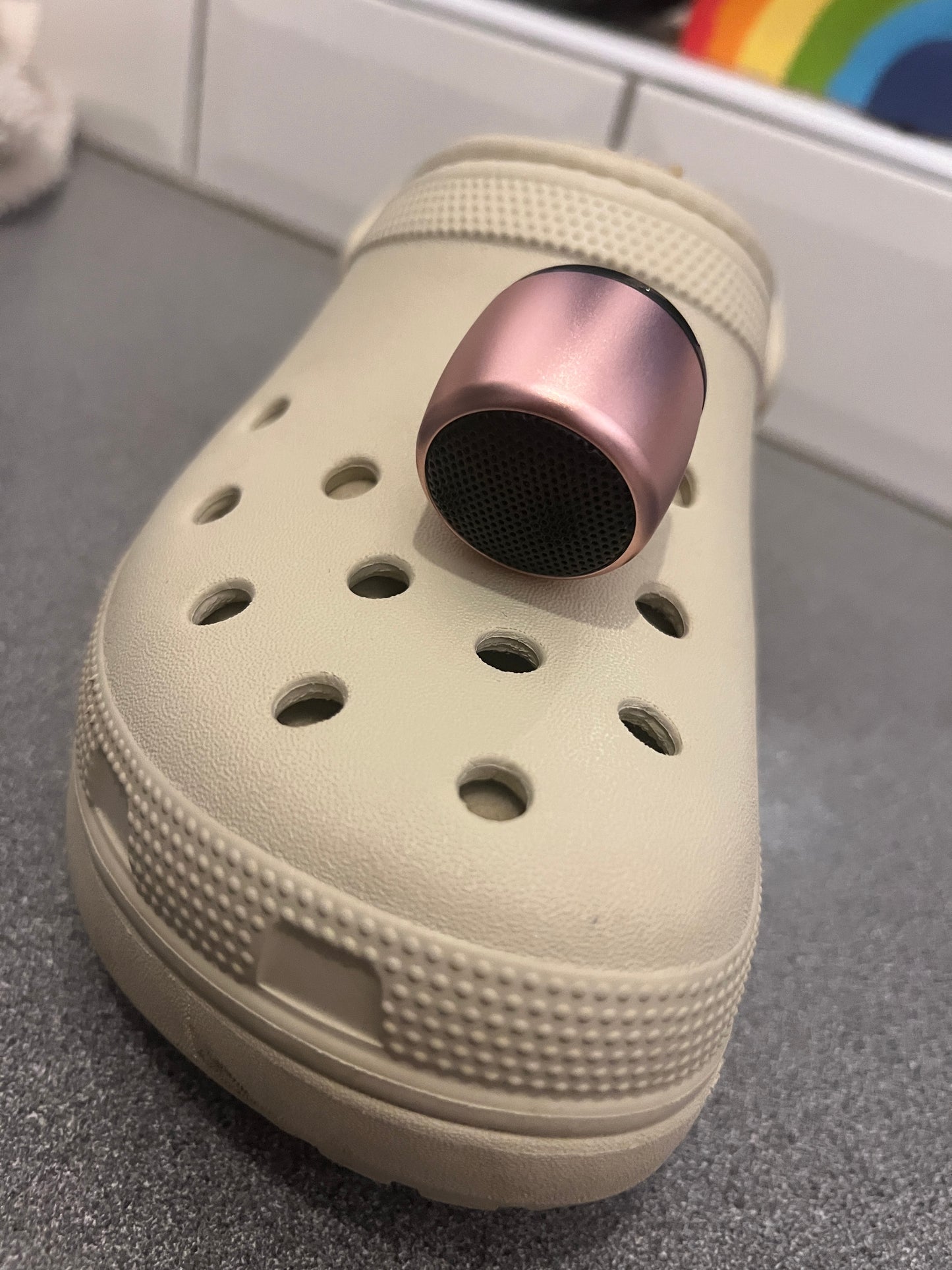 Bluetooth Speakers for Crocs in Silver, Pink or Black - Chargable (Charger included)