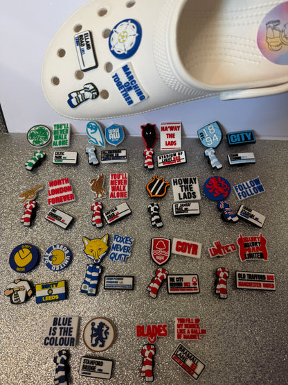 X4 football team shoe charm BUNDLES