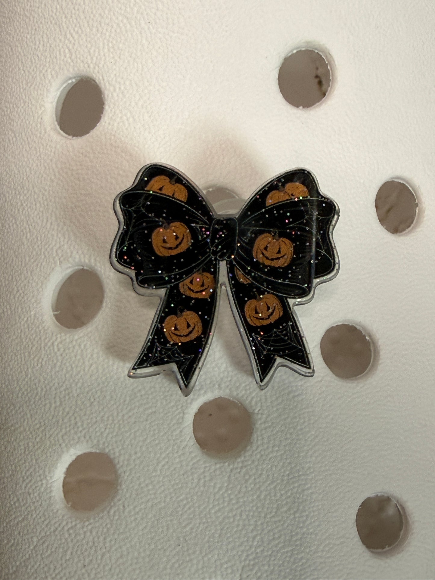 Resin bow gothic/halloween shoe charm collection