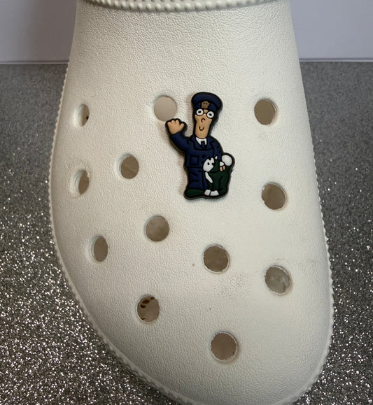 Postman pat shoe charm