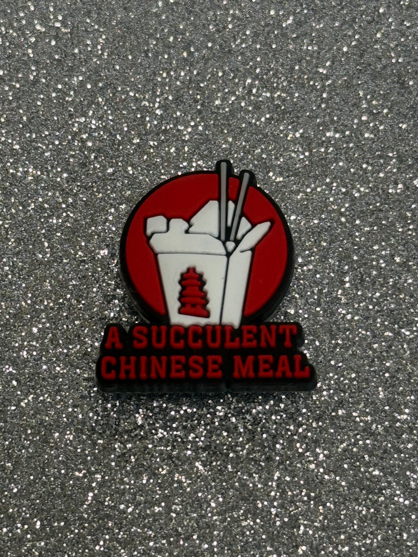 A succulent Chinese meal shoe charm - meme