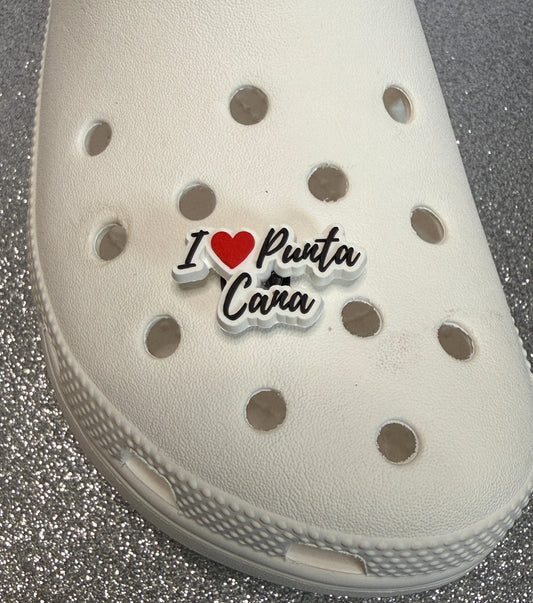 I love punta cana - dominican republic shoe charm