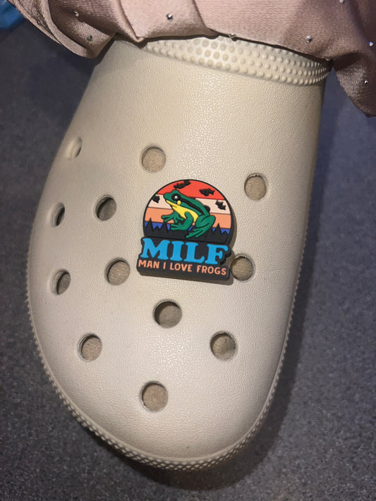 MILF - man I love frogs shoe charm