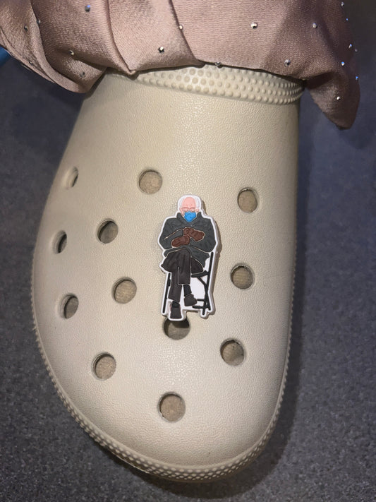 bernie sand3rs meme shoe charm