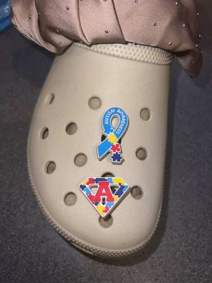 Autism awareness shoe charm collection
