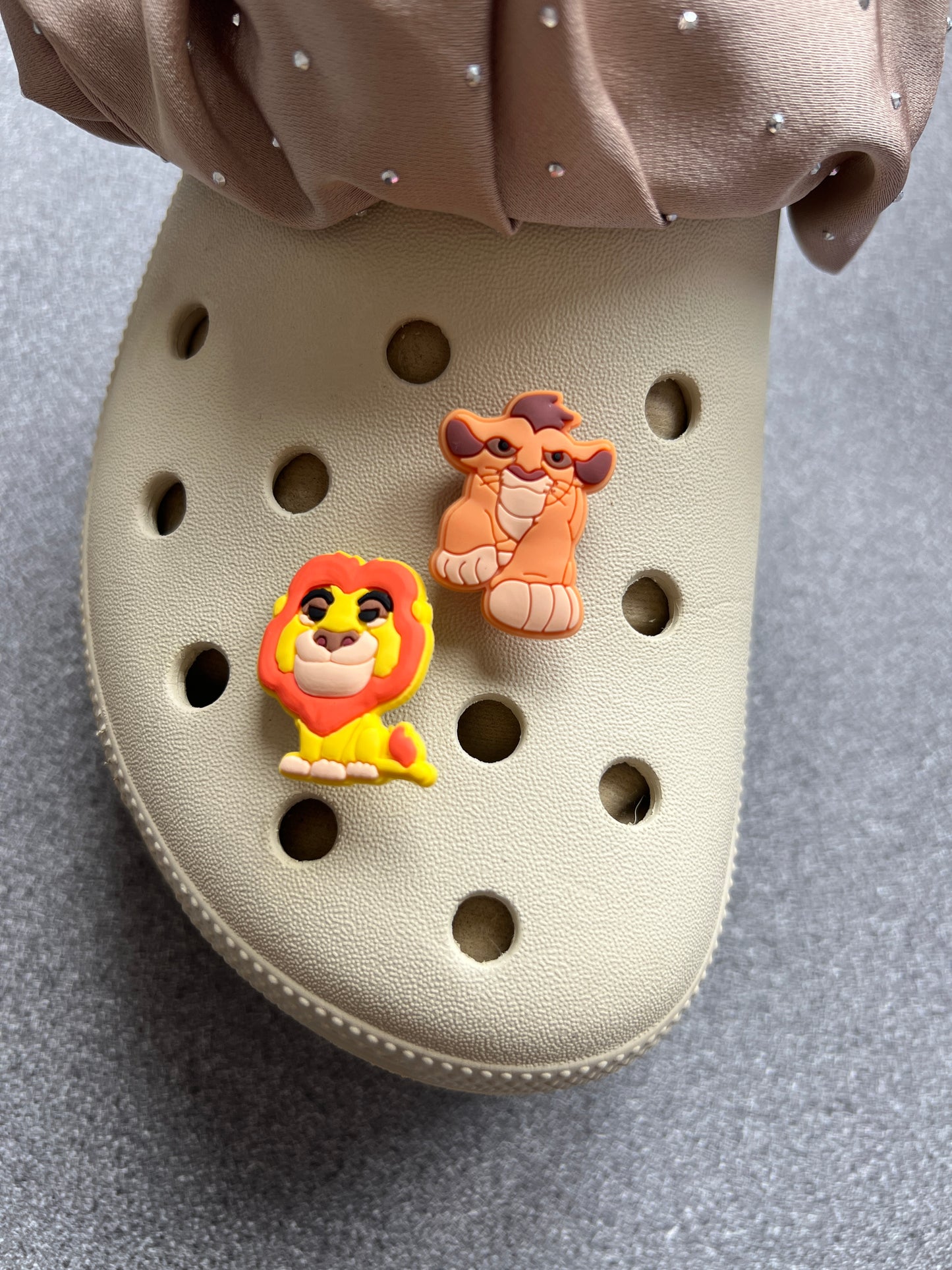 King lion cartoon lion shoe charm collection