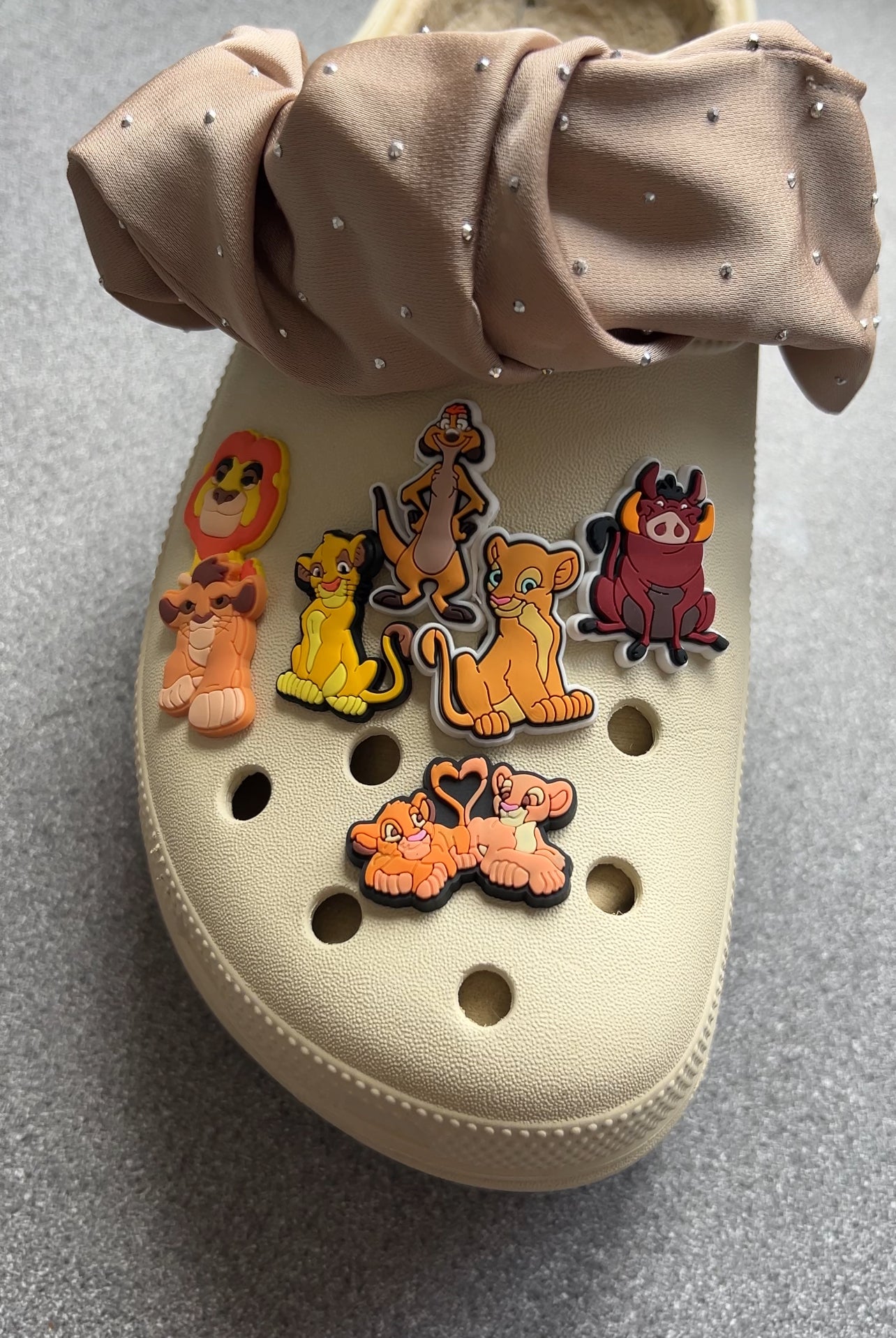 King lion cartoon lion shoe charm collection