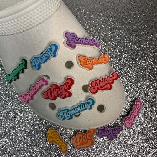 Zodiac Sign shoe charm collection