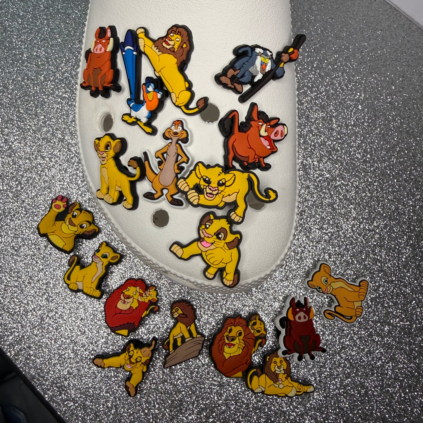 King of the lionn cartoon lion shoe charm collection