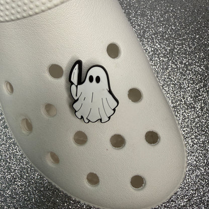Cutesy ghost shoe charm collection