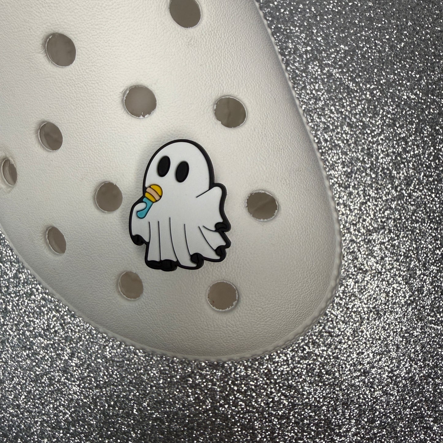 Cutesy ghost shoe charm collection