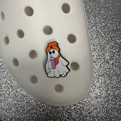 Cutesy ghost shoe charm collection