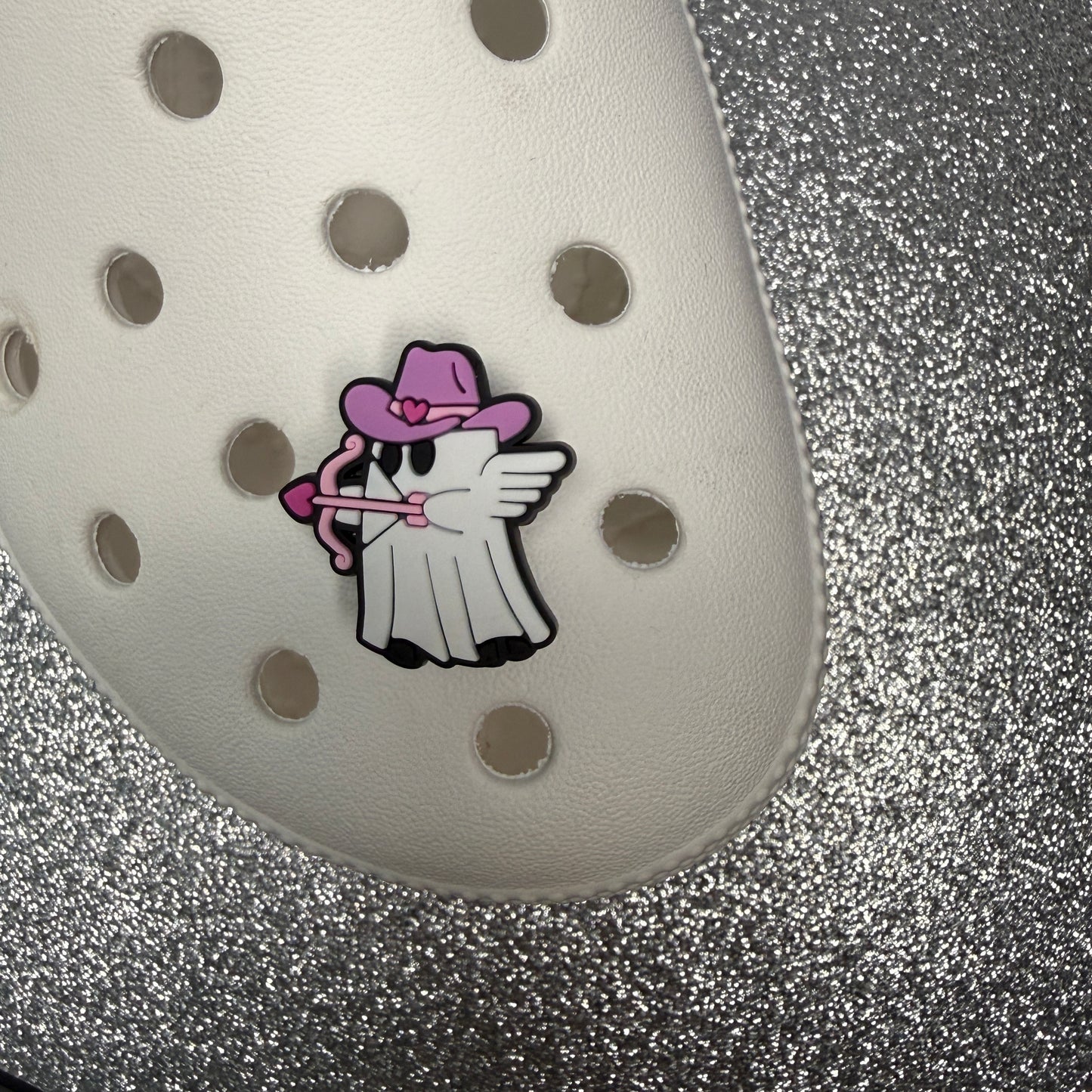 Cutesy ghost shoe charm collection