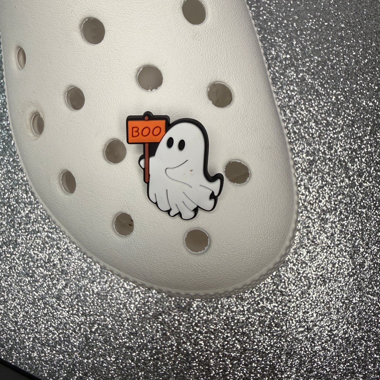 Cutesy ghost shoe charm collection