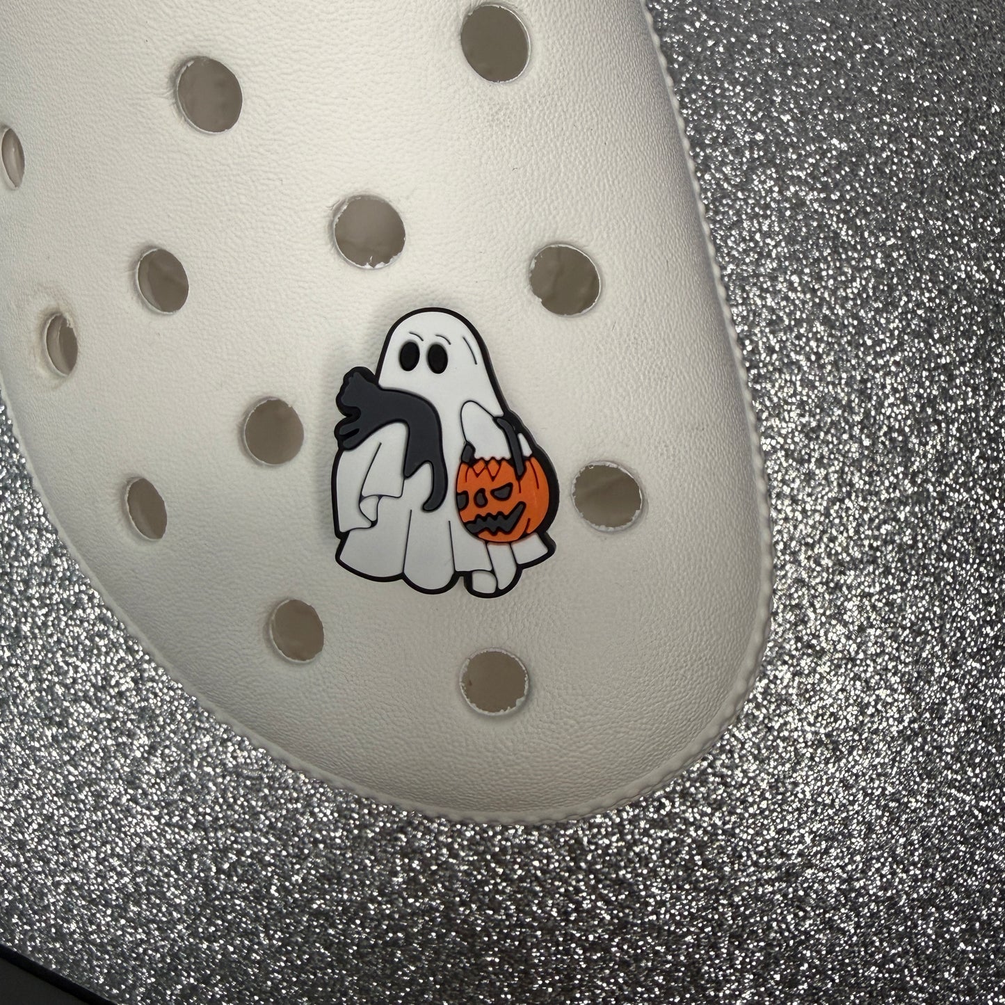 Cutesy ghost shoe charm collection