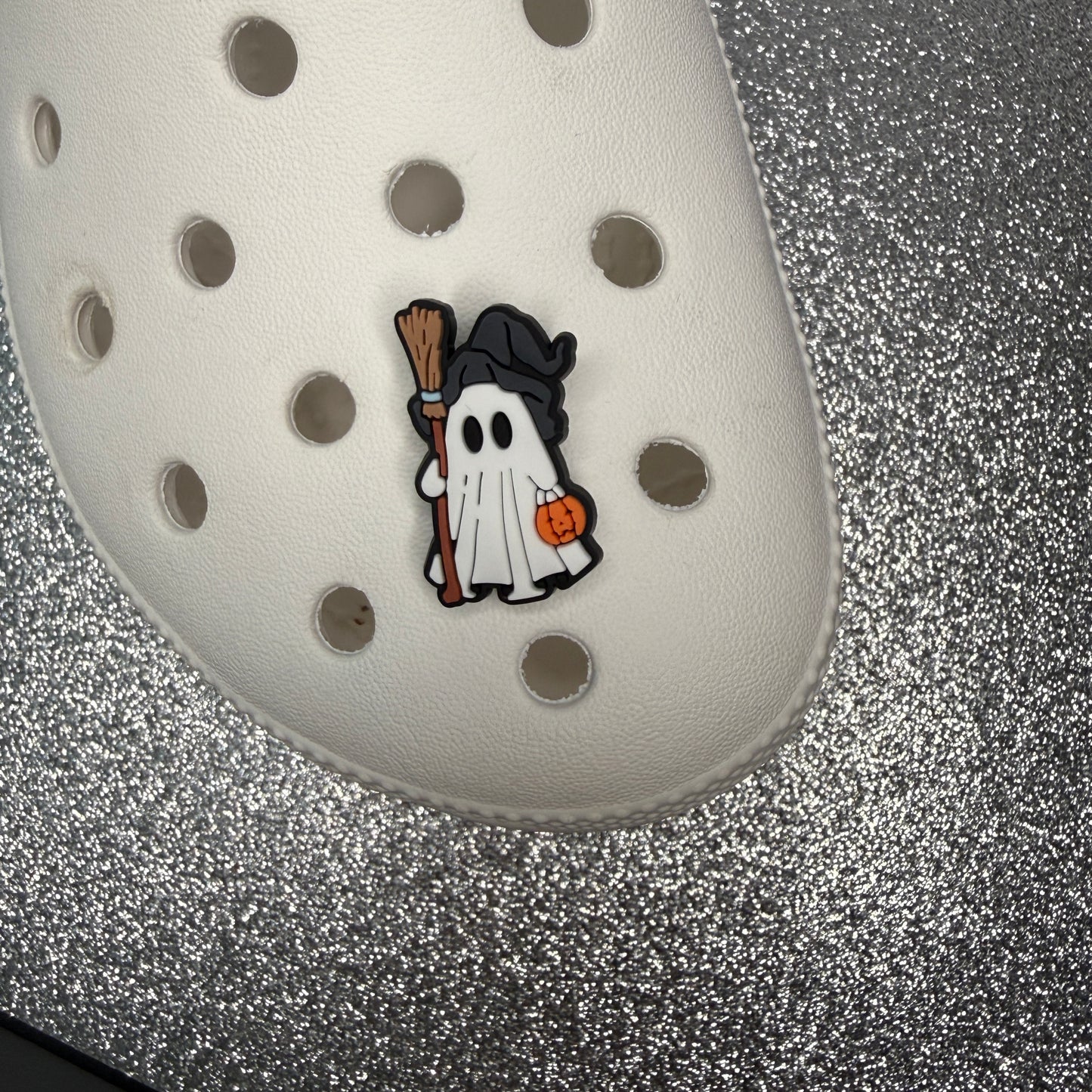 Cutesy ghost shoe charm collection