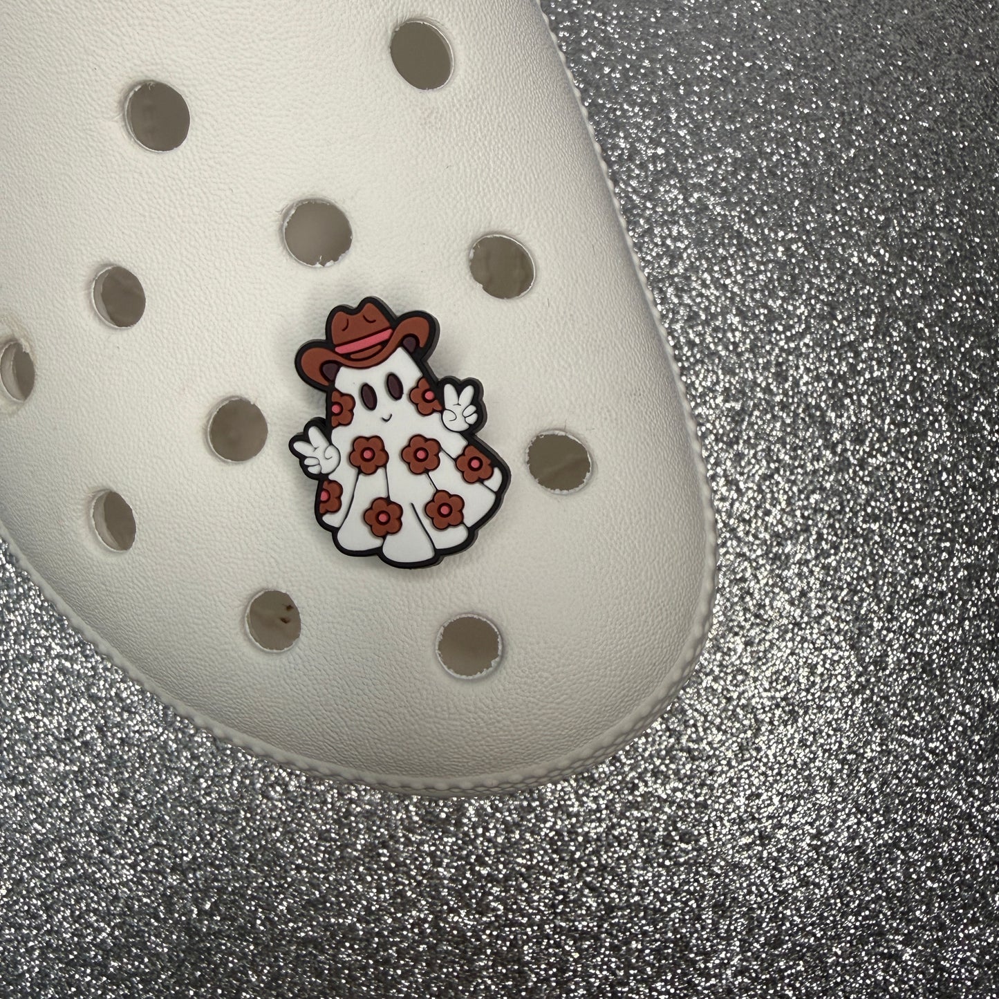 Cutesy ghost shoe charm collection