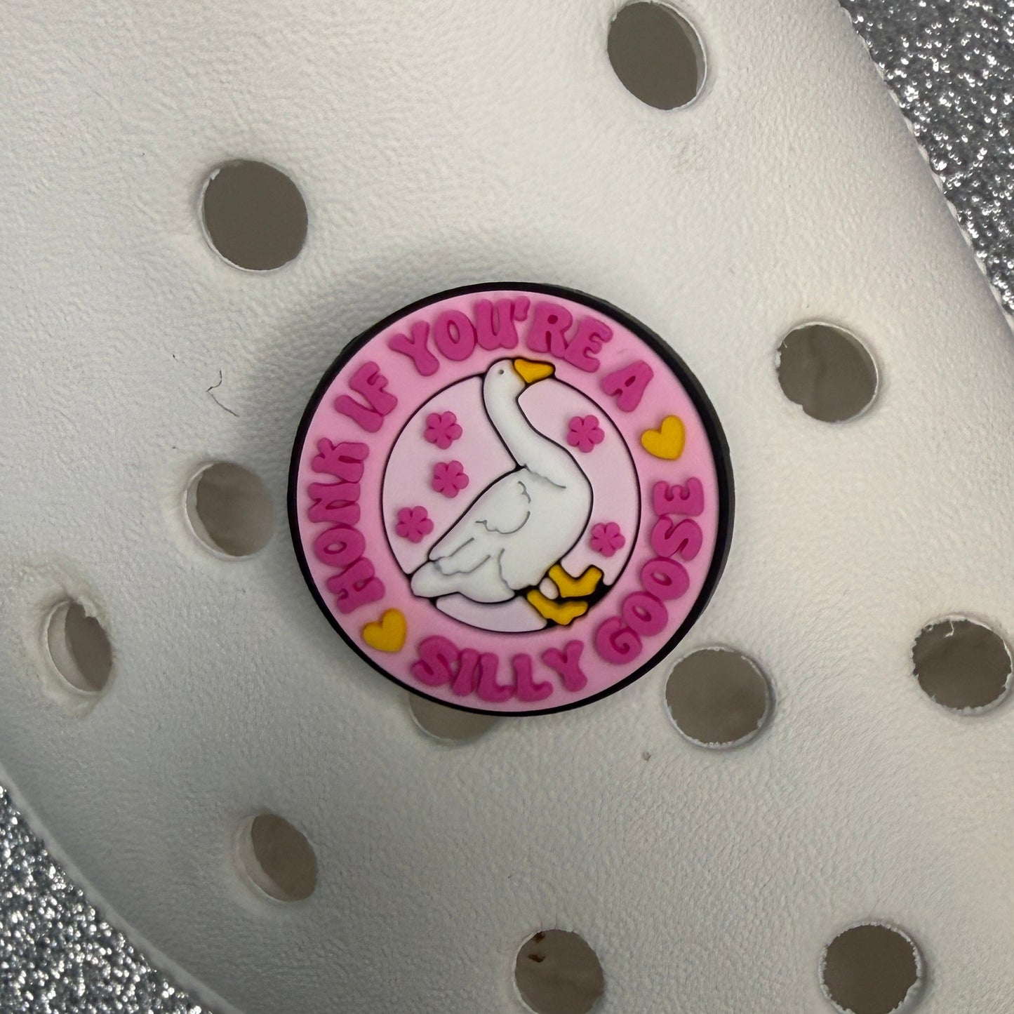 Silly goose shoe charm collection