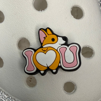 Corgi & being short funny shoe charm collection