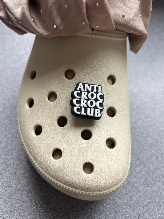 Anti cr0c club shoe charm