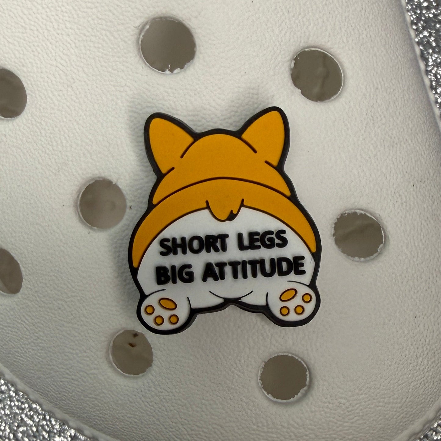 Corgi & being short funny shoe charm collection