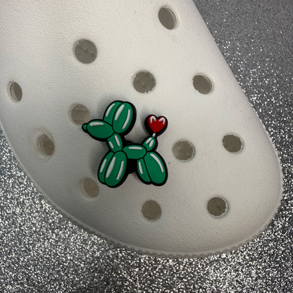 Cutesy balloon dog shoe charm collection