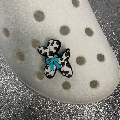 Cutesy balloon dog shoe charm collection