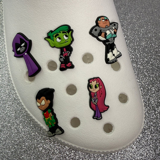 Teen titans go! shoe charm collection