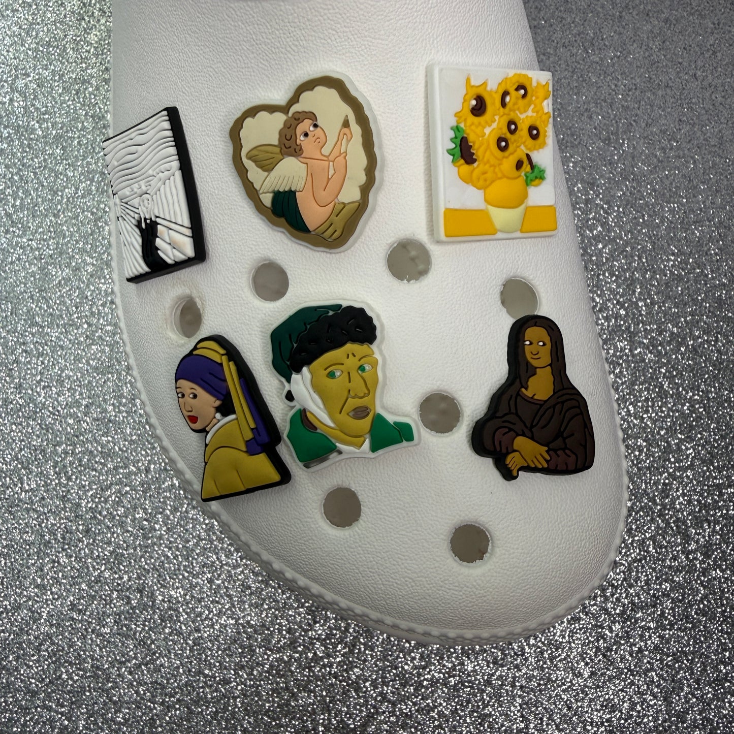 Iconic paintings shoe charm collection