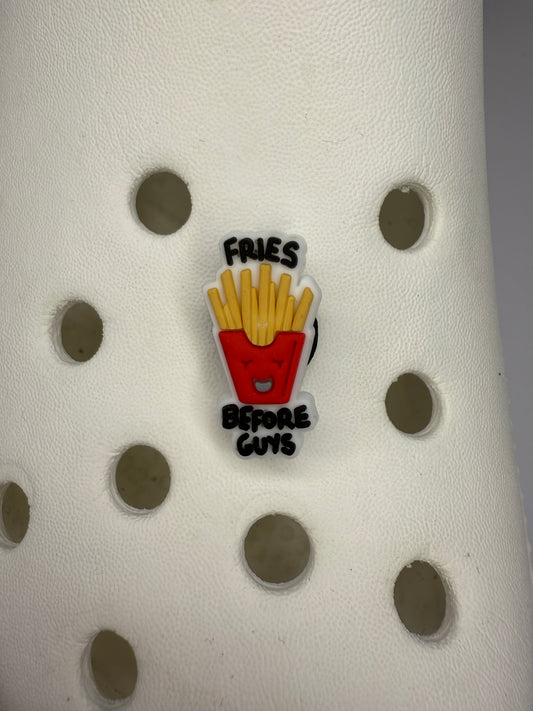 Fries before guys shoe charm