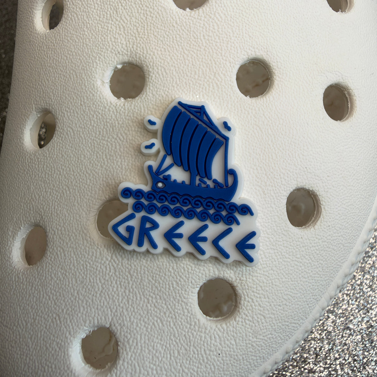 Greece holiday inspired shoe charm collection - Athens, Crete