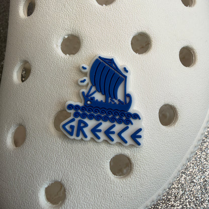 Greece holiday inspired shoe charm collection - Athens, Crete