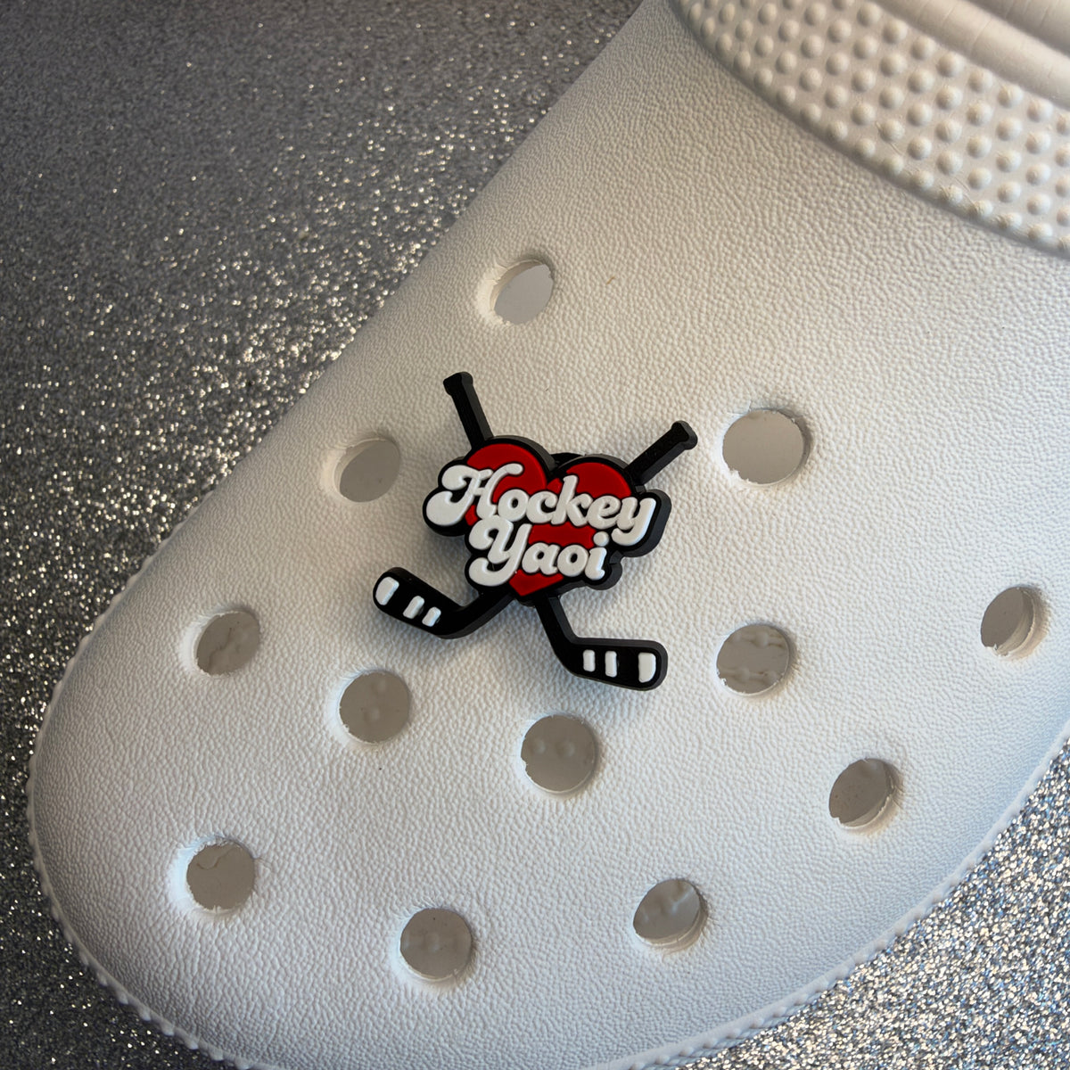 Ice Hockey Heated Rivalry inspired shoe charm collection